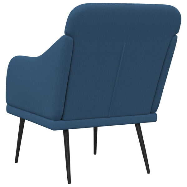 Blauer Stoff Sessel 63x76x80 cm