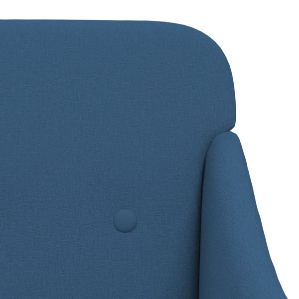 Blauer Stoff Sessel 63x76x80 cm