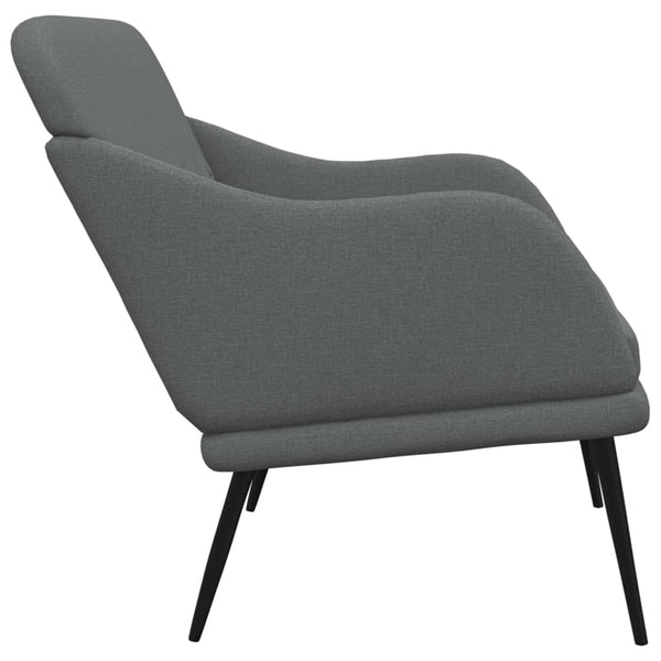 Dunkelgraue Stoff Sitzbank 110 cm