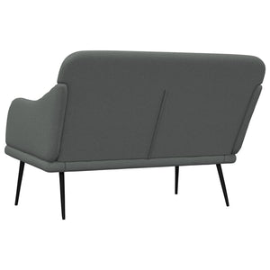 Dunkelgraue Stoff Sitzbank 110 cm