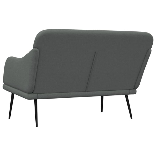 Dunkelgraue Stoff Sitzbank 110 cm