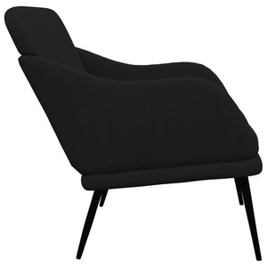 Schwarze Stoff Sitzbank 110 cm