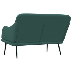 Dunkelgrüne Sitzbank Stoff 110 cm