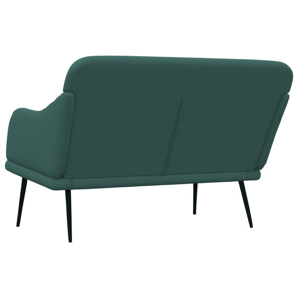 Dunkelgrüne Sitzbank Stoff 110 cm