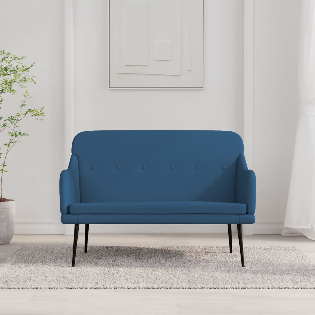 Blaue Sitzbank Stoff 110 cm