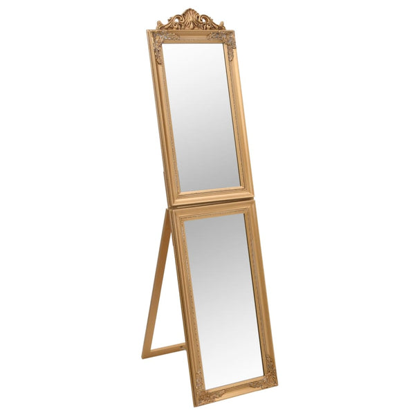 Goldener Standspiegel 40x160 cm