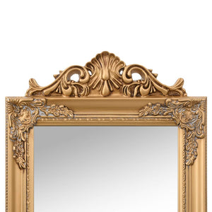 vidaXL Miroir sur pied doré 45x180 cm