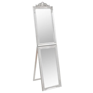 Silberner Standspiegel 45x180 cm