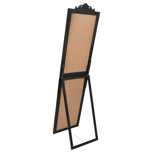 vidaXL Full-Length Mirror Black 50x200 cm
