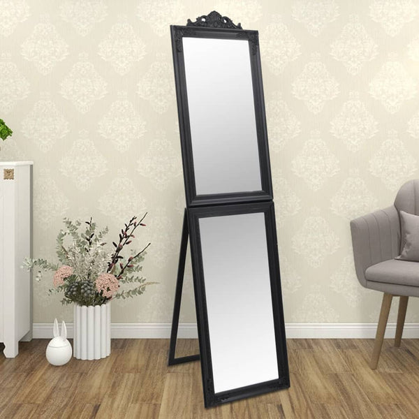 vidaXL Full-Length Mirror Black 50x200 cm