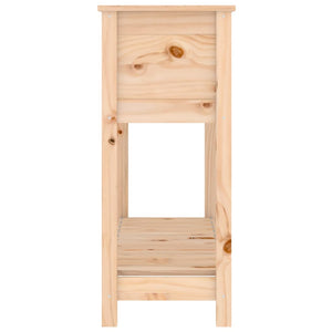 vidaXL Jardinière avec étagère 111,5x34,5x81 cm Bois de pin massif
