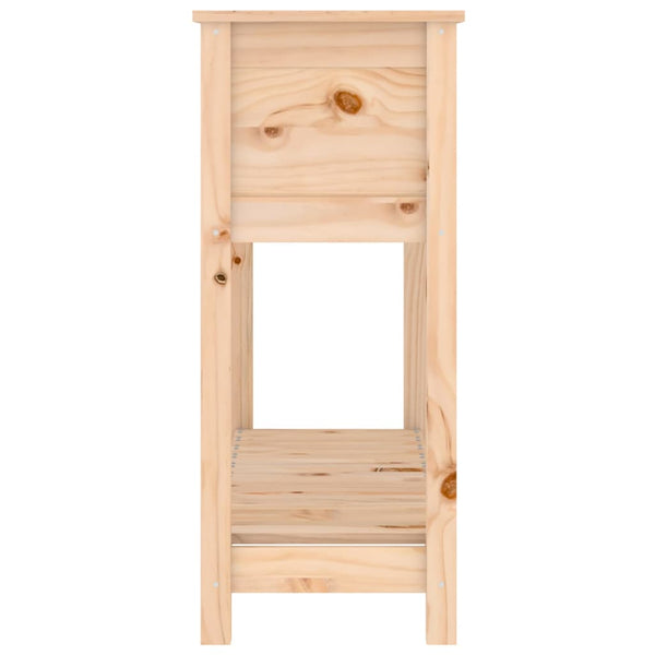vidaXL Jardinière avec étagère 111,5x34,5x81 cm Bois de pin massif