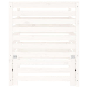 Weißer Holz Komposter 82,5x82,5x99,5cm