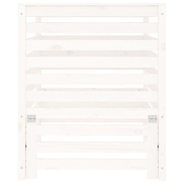 Weißer Holz Komposter 82,5x82,5x99,5cm