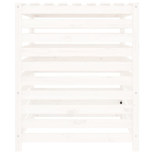 Weißer Holz Komposter 82,5x82,5x99,5cm