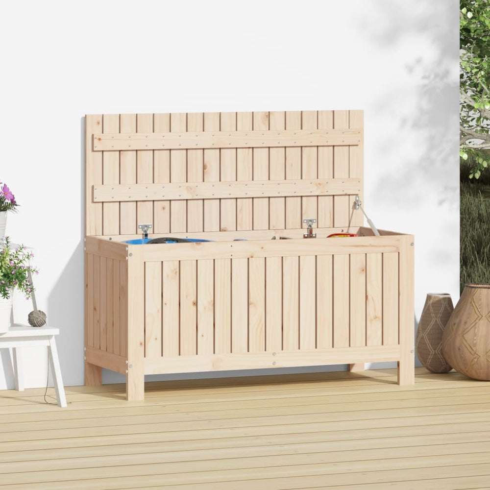 Gartentruhe Kiefer Massivholz 108 cm