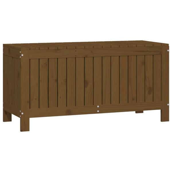 Gartentruhe Honigbraun Massivholz Kiefer 108cm