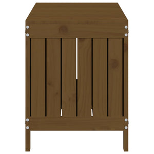 Gartentruhe Honigbraun Massivholz Kiefer 108cm