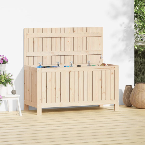Gartentruhe Kiefer Massivholz 115x49x60 cm