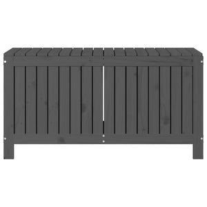 Gartentruhe Grau 115 cm Kiefer Massivholz