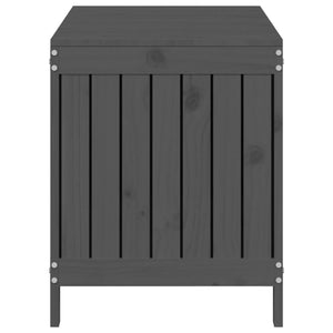 Gartentruhe Grau 115 cm Kiefer Massivholz