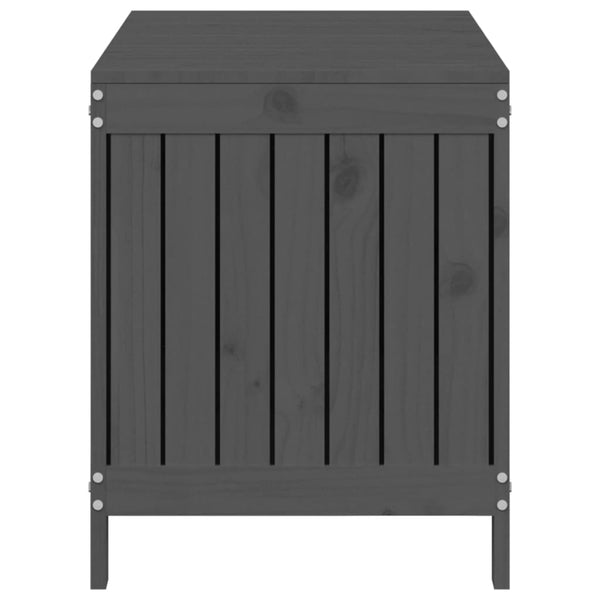 Gartentruhe Grau 115 cm Kiefer Massivholz