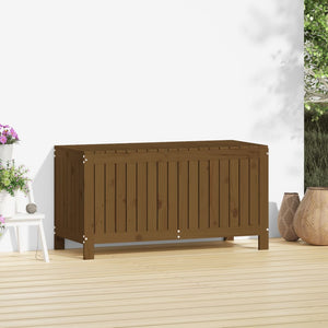 Gartentruhe Honigbraun 115x49x60 cm aus massivem Kiefernholz