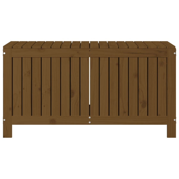 Gartentruhe Honigbraun 115x49x60 cm aus massivem Kiefernholz