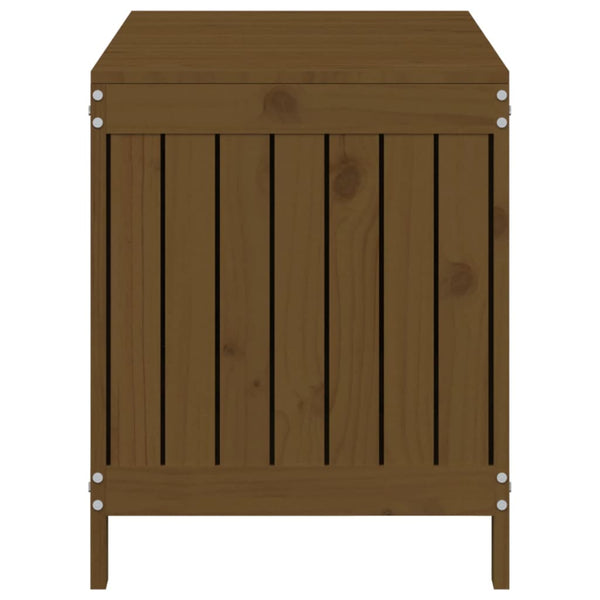Gartentruhe Honigbraun 115x49x60 cm aus massivem Kiefernholz