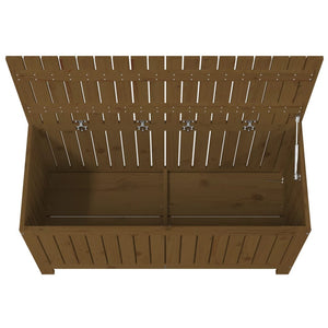 Gartentruhe Honigbraun 115x49x60 cm aus massivem Kiefernholz