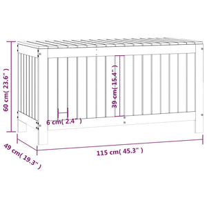 Gartentruhe Honigbraun 115x49x60 cm aus massivem Kiefernholz