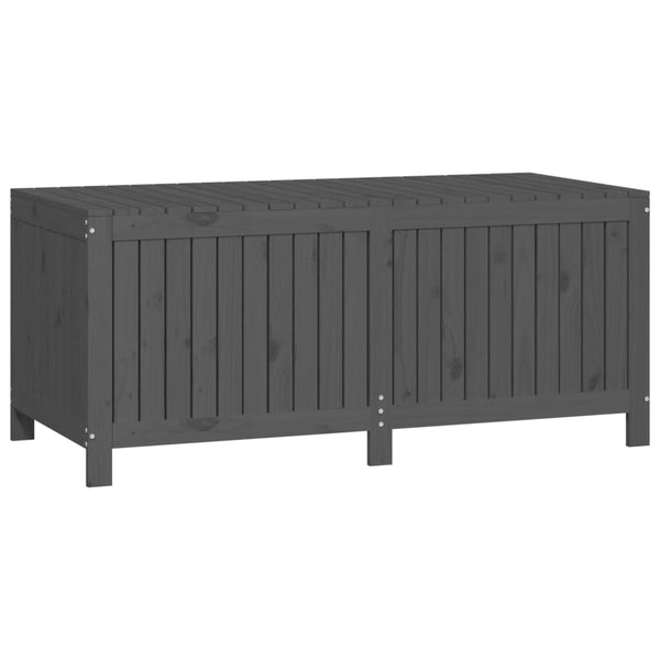 Gartentruhe Grau 147cm Kiefer Massivholz
