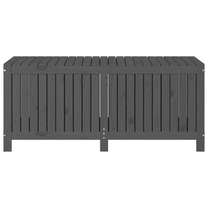 Gartentruhe Grau 147cm Kiefer Massivholz