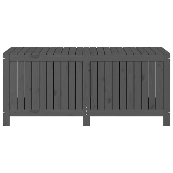 Gartentruhe Grau 147cm Kiefer Massivholz