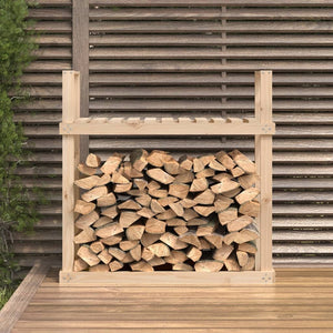 Kaminholzregal aus Kiefernholz 110 cm