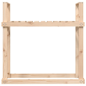 Kaminholzregal aus Kiefernholz 110 cm
