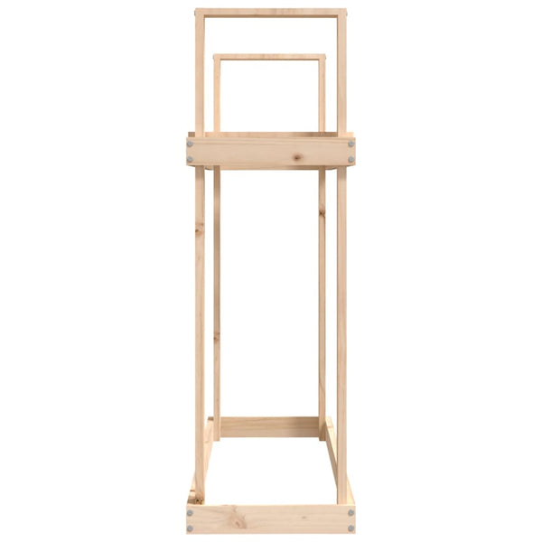 Kaminholzregal aus Kiefernholz 110 cm