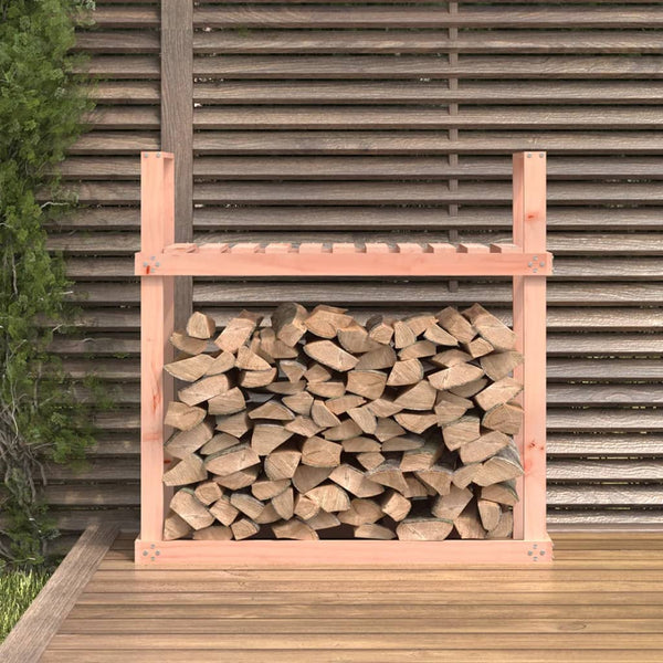 vidaXL Range-bûches 110x35x108,5 cm Bois massif douglas