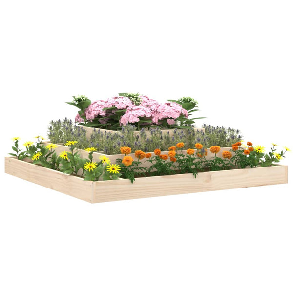 Pflanzkübel aus Kiefernholz, 110x110x27 cm
