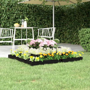 vidaXL Jardinière noire 110x110x27 cm Bois de pin massif