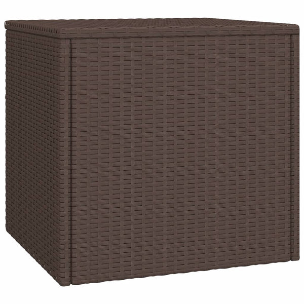 Braune Poly Rattan Beistelltische, 3er-Set