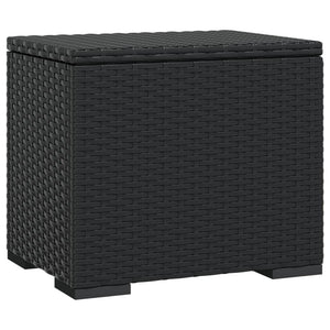 Hocker mit Kissen, 2er-Set, Schwarz