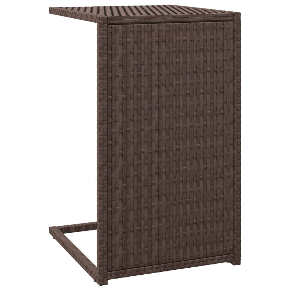 Braun C-Tisch Poly Rattan 40x35x60 cm