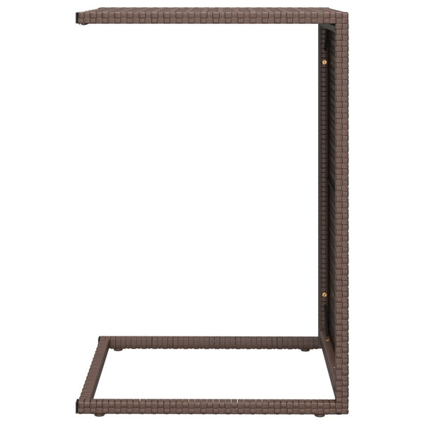 Braun C-Tisch Poly Rattan 40x35x60 cm