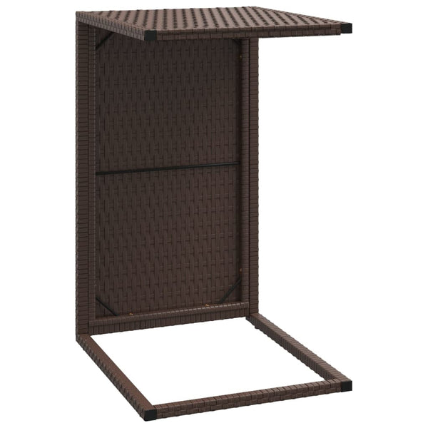 Braun C-Tisch Poly Rattan 40x35x60 cm