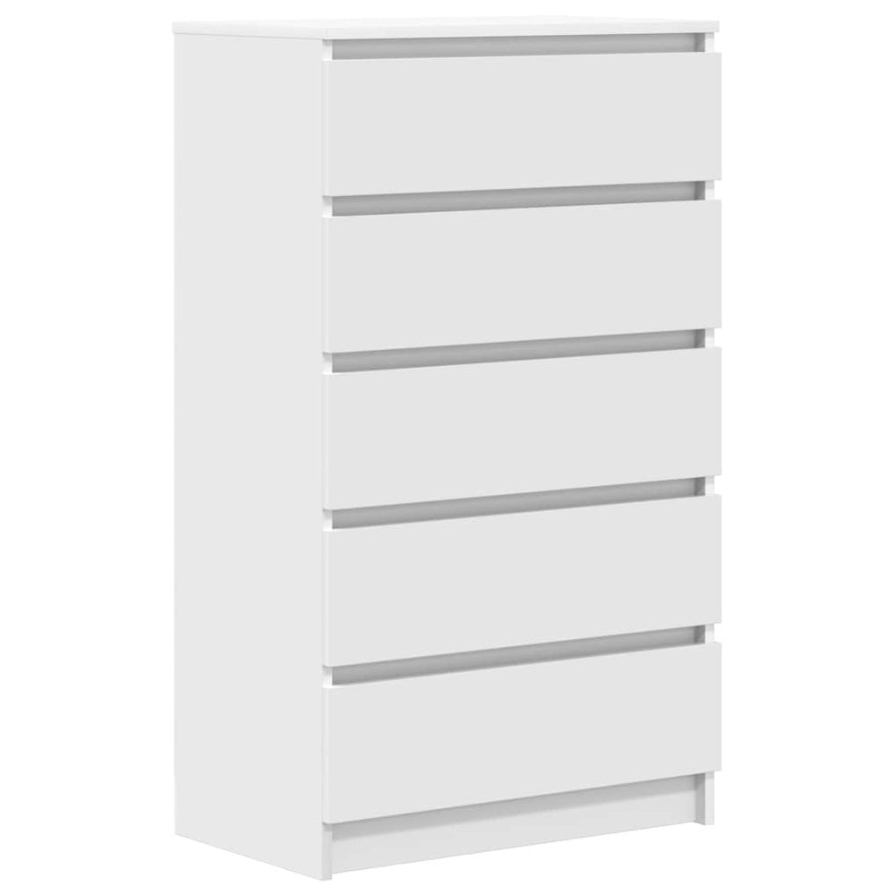 vidaXL Chest of Drawers White 60x36x103 cm Engineered Wood