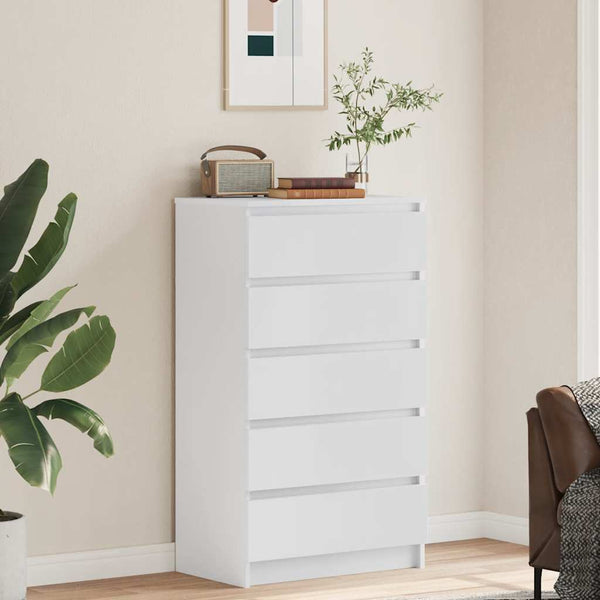 Weißer Schubladenschrank 60x36x103cm