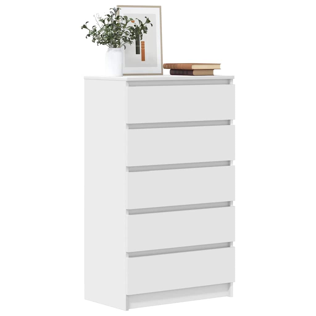 Weißer Schubladenschrank 60x36x103cm