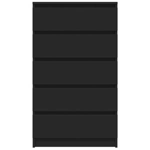 Schwarzer Schubladenschrank 60x36x103cm