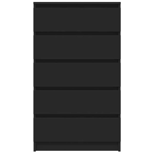 Schwarzer Schubladenschrank 60x36x103cm